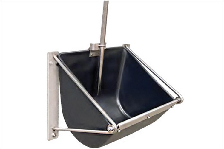 Tiltable trough for sows