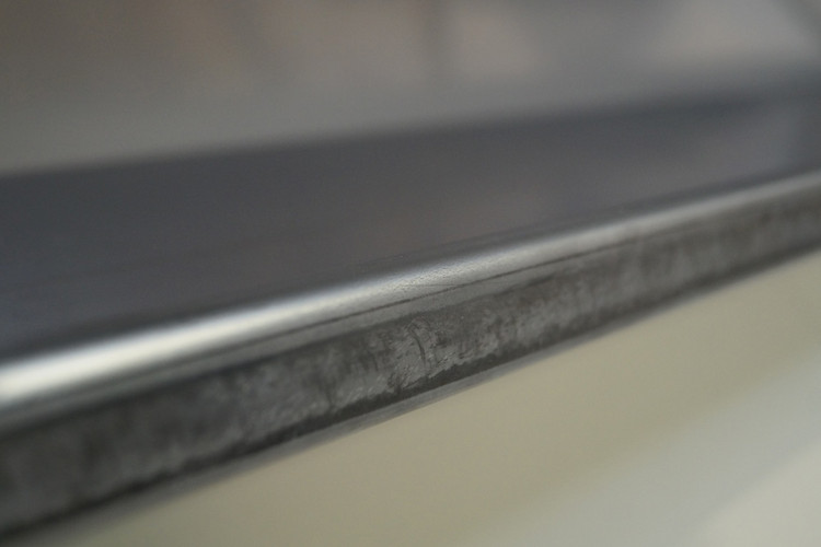 Stainless trough edge